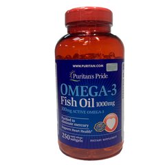 Omega-3 Fish Oil 1000 mg (300 mg Active Omega-3)250 Softgels