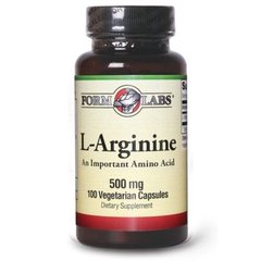Аминокислота L-ARGININE 500 MG 100 CAP