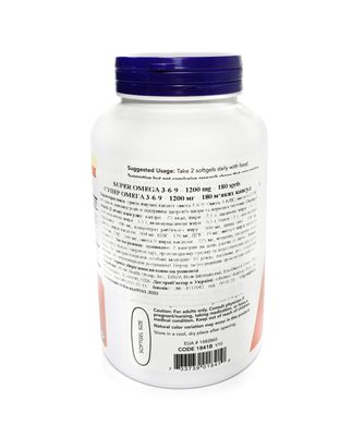 Super Omega 3-6-9 1200 мг - 180 софт кап