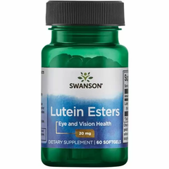 Лютеин, Lutein Esters, Swanson, 20 мг, 60 гелевых капсул