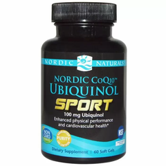 Убіхінол Q10 для спортсменів, Ubiquinol CoQ10, Nordic Naturals, 100 мг, 60 капсул