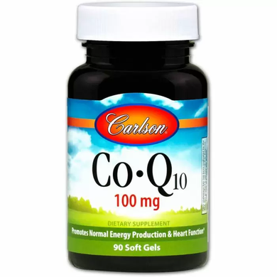 Коензим Q10, CO-Q10, Carlson Labs, 100 мг, 90 капсул