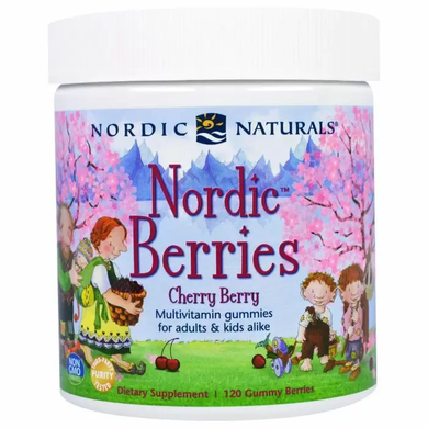 Поливитамины северные ягоды, Multivitamin Berries, Nordic Naturals, вишня, 120 штук