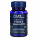 Фолієва кислота і В12, Folate & Vitamin B12, Life Extension, 90 капсул: зображення — 1