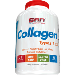Коллаген 1 и 3 типа, Collagen Tablets 1 & 3 types, SAN Nutrition – 180 таблеток