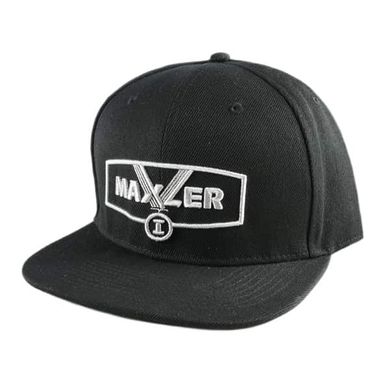 Кепка Maxler - чорна із золотим та срібним логотипом