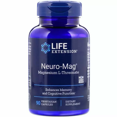 Магний (Neuro-Mag), Life Extension, 90 капсул