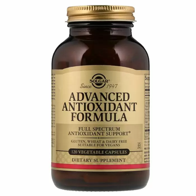 Антиоксидантный комплекс, Advanced Antioxidant Formula, Solgar, 120 капсул