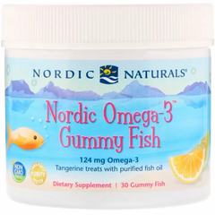 Рыбий жир для детей (мандарин), Omega-3 Gummy Fish, Nordic Naturals, 124 мг, 30 желе
