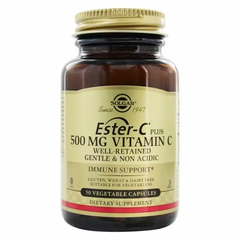 Вітамін С естер плюс, Ester-C Plus Vitamin C, Solgar, 500 мг, 50 капсул