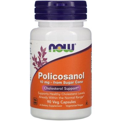 Полікозанол, Policosanol NOW Foods 10 mg – 90 веганських капсул