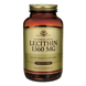 Лецитин, Lecithin, Solgar, невибілений, 1360 мг, 100 капсул: зображення — 1