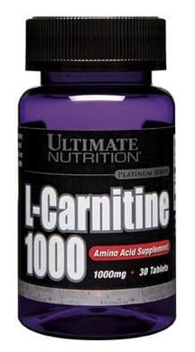Жироспалювач UltN L-Carnitine 1000 - 30 таб