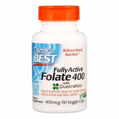 Фолат, Folate, Doctor's Best, 400 мкг, 90 капсул
