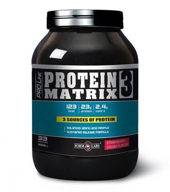 Протеин Protein Matrix 3 1000g клубника