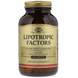 Ліпотропний фактор, Lipotropic Factors, Solgar, 100 таблеток: зображення — 1