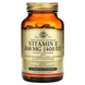Вітамін Е, Vitamin E, Solgar, натуральний, 268 мг (400 МО), 100 вегетаріанських гелевих капсул: зображення — 1