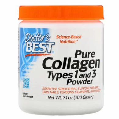 Колаген тип 1 і 3, Collagen, Doctors Best, порошок, 200 г