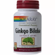 Гінкго білоба, Ginkgo Biloba Leaf Extract, Solaray, 60 мг, 60 вегетаріанських капсул: зображення — 1