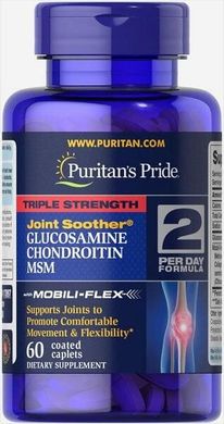 Triple Strength Glucosamine, Chondroitin & MSM Joint Soother®60 Caplets