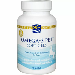 Омега-3 для собак, Omega-3 Pet, Nordic Naturals, 90 капсул