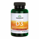 Вітамін Д3, Vitamin D3, Swanson, високоефективний, 5000 МО (125 мкг), 250 гелевих капсул: зображення — 1
