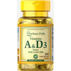 Vitamins A & D 5000/400 IU100 Softgels