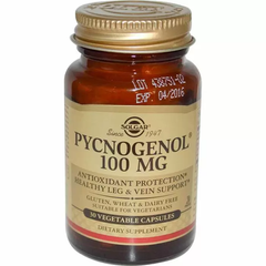 Пікногенол, Pycnogenol, Solgar, 100 мг, 30 капсул