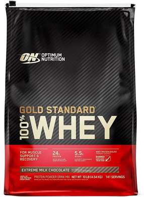 Протеин Whey Gold 4,5 кг extreme milk chocolate