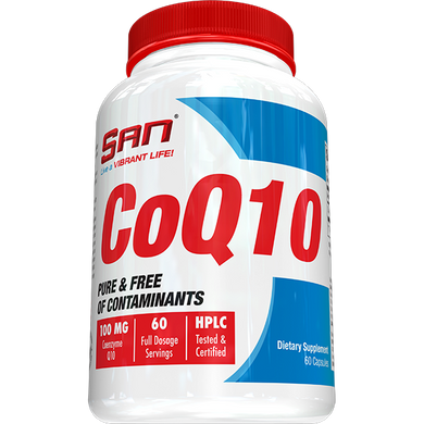 Коэнзим Q10, CoQ10, SAN Nutrition, 60 капсул, 100 мг