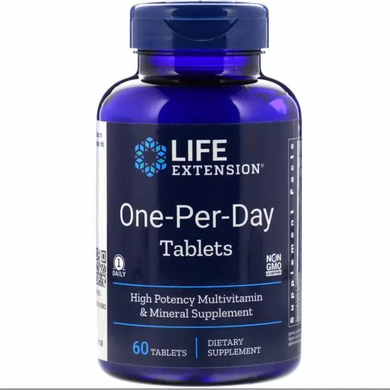 Вітамінний комплекс, One-Per-Day Tablets, Life Extension, 1 в день, 60 таблеток