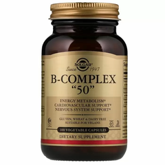 Вітаміни В-комплекс, B-Complex "50", Solgar, 100 капсул