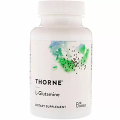 L- глютамин, L-Glutamine, Thorne Research, 90 капсул