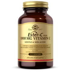 Витамин С эстер плюс, Ester-C Plus Vitamin C, Solgar, 1000 мг, 50 капсул