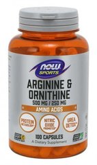 Arginine & Ornithine 500 мг / 250 мг - 100 кап