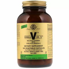 Мультивітаміни, формула VM-75 (Multiple Vitamins), Solgar, 120 капсул