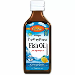 Риб'ячий жир, Fish Oil, Carlson Labs, норвезький, лимон, 200 мл