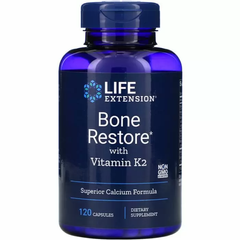 Відновлення кісток + К2, Bone Restore, Life Extension, 120 капсул