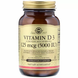 Вітамін Д3, Vitamin D3 Cholecalciferol, Solgar, 5000 МО, 120 капсул: зображення — 1