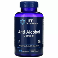 Антиалкогольный комплекс, Anti-Alcohol Complex, Life Extension, 60 вегетарианских капсул