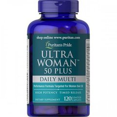 Мультивитаминный комплекс Puritan's Pride Ultra Woman™ 50 Plus - 120 таблеток