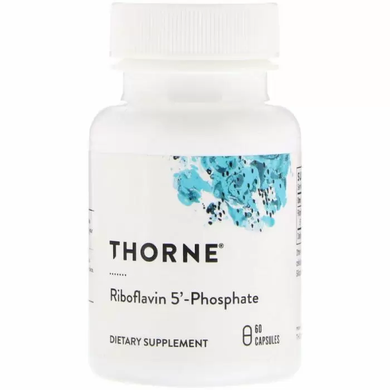 Витамин В2 (Riboflavin 5' Phosphate), Thorne Research, 60 капсул