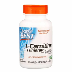 Л-карнітин фумарат, L-Carnitine Fumarate, Doctor's Best, 855 мг, 60 капсул