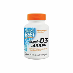 Вітамін D3 (холекальциферол), Vitamin D3, Doctor's Best, 125 mcg 5000 МО, 720 капсул