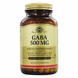 ГАМК, Гамма-аміномасляна кислота (GABA), Solgar, 500 мг, 100 капсул: зображення — 1