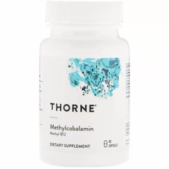 Витамин В12 (метилкобаламин), Methylcobalamin, Thorne Research, 60 капсул