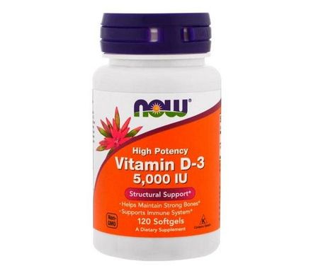 Vitamin D-3 5,000 IU - 120 софт кап