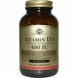 Витамин D3, Vitamin D3, Solgar, 400 МЕ, 250 капсул: изображение – 1