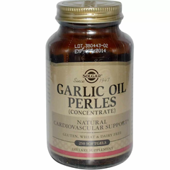 Чесночное масло (Garlic Oil Perles), Solgar, концентрат, 250 капсул