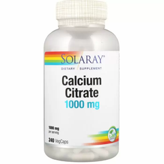Цитрат кальцію, Calcium Citrate, Solaray, 240 капсул